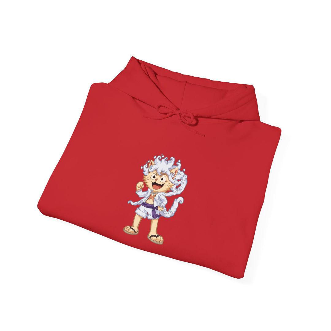 Anime Cat Luffy Gear 5 Hoody