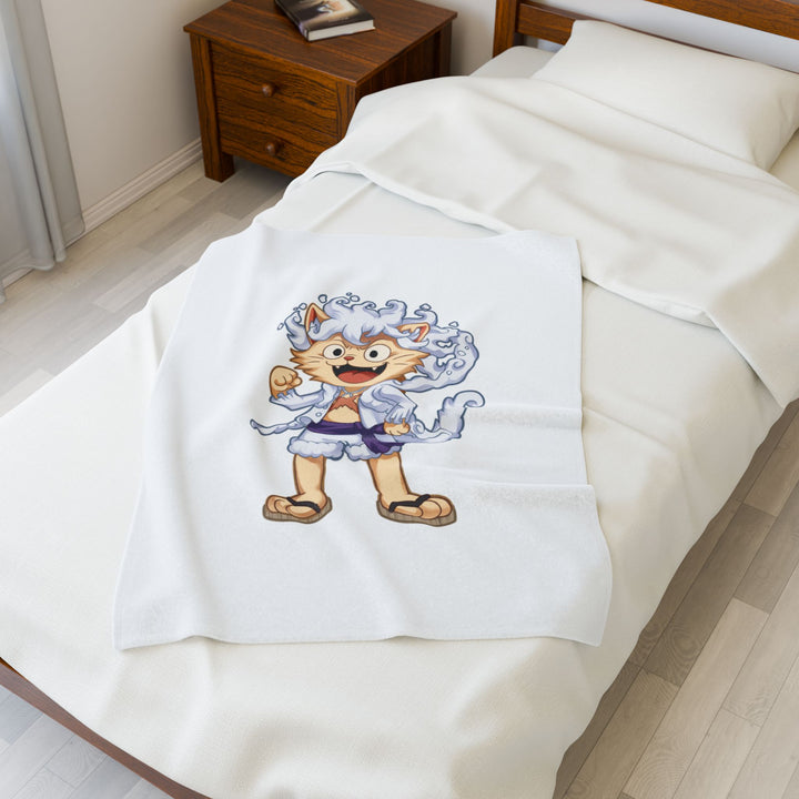 Luffy Cat Plush Blanket