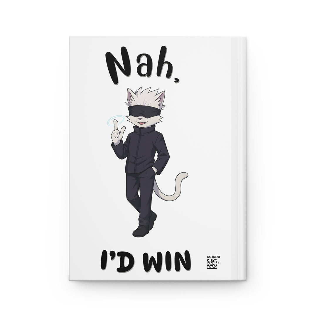 Playful Cat Hardcover Journal - Gift for Cat Lovers, Writing Notebook, Cute Journal, Fun Cat Design, Creative Planner