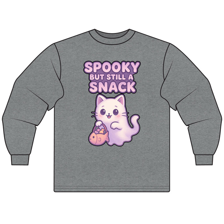Spooky Snack Cat Long Sleeve T-Shirt