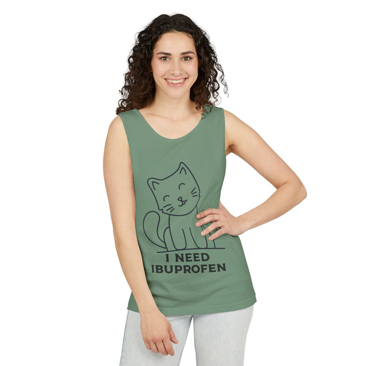 Funny Cat Tank Top, Summer Tee, Gifts for Cat Lovers, Cute Animal Apparel, Relaxing Casual Wear, Women's Funny Shirt