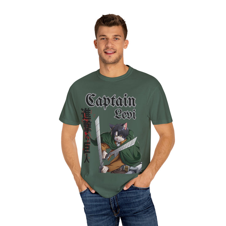 Captain Levi Anime Cat T-Shirt