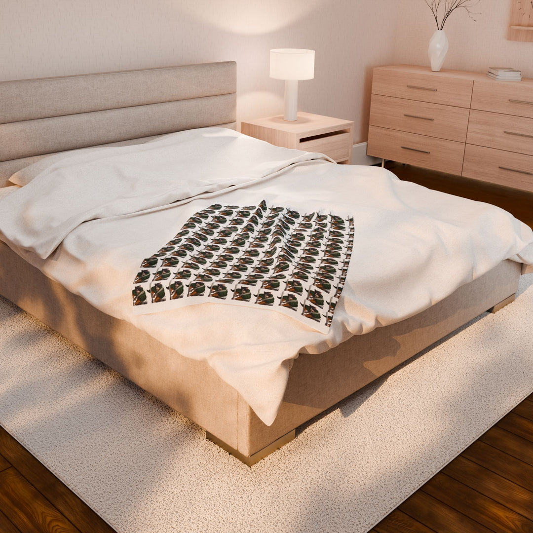 Cozy Velveteen Plush Blanket for Warmth & Comfort, Ideal Gift for Home, Cozy Nights, All Seasons, Unique Decor