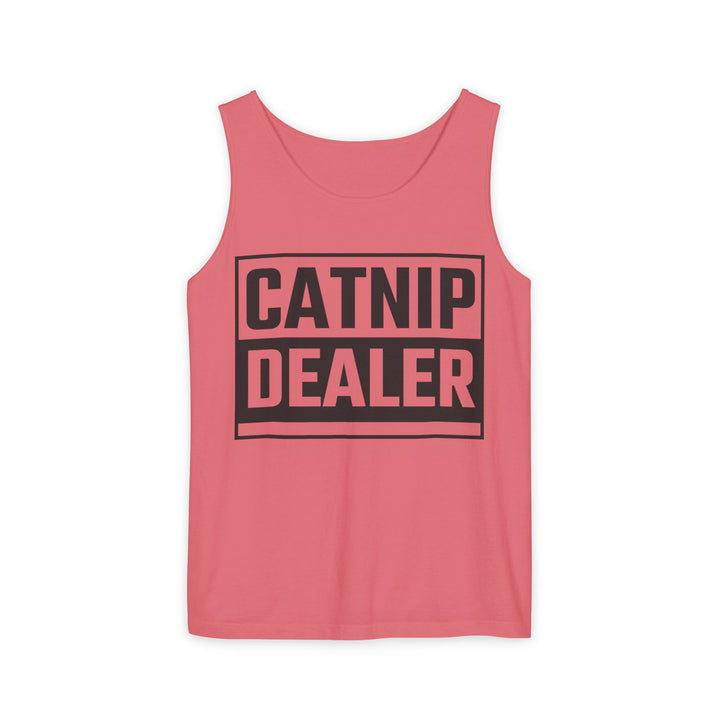 Catnip Dealer Tank Top, Funny Pet Lover Gift, Summer Sleepwear, Cat Mom Shirt, Unisex Casual Wear
