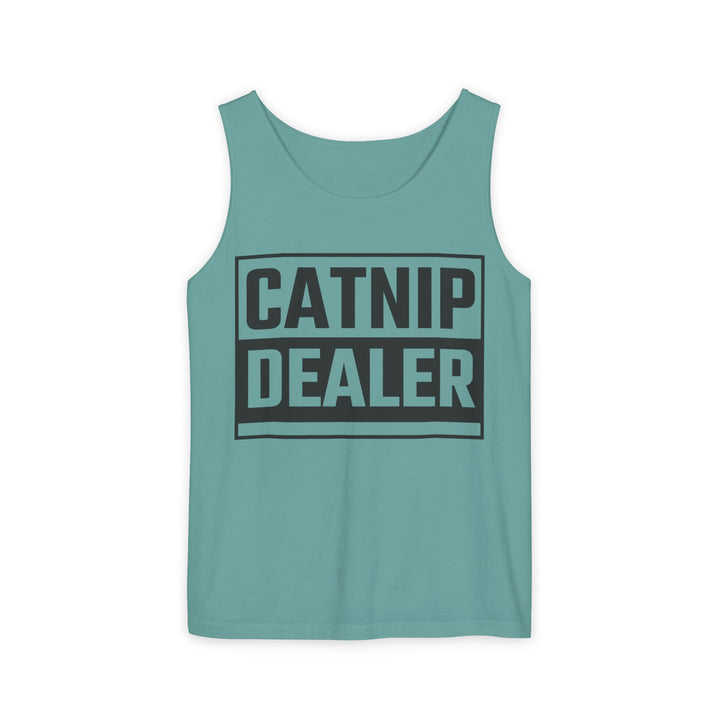 Catnip Dealer Tank Top, Funny Pet Lover Gift, Summer Sleepwear, Cat Mom Shirt, Unisex Casual Wear