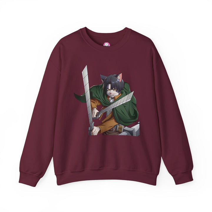 Anime-Inspired Cat Warrior Crewneck Sweatshirt, Cozy Unisex Sweatshirt, Gift for Anime Lovers, Perfect for Fall and Winter, Cute [...]
