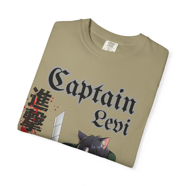 Captain Levi Anime Cat T-Shirt