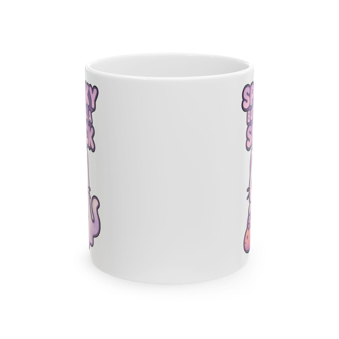 Spooky Snack Ceramic Mug - Perfect for Halloween, Coffee Lovers, Cute Gift, 11oz/15oz Mugs, Cat Lovers