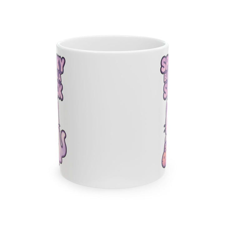 Spooky Snack Ceramic Mug - Perfect for Halloween, Coffee Lovers, Cute Gift, 11oz/15oz Mugs, Cat Lovers