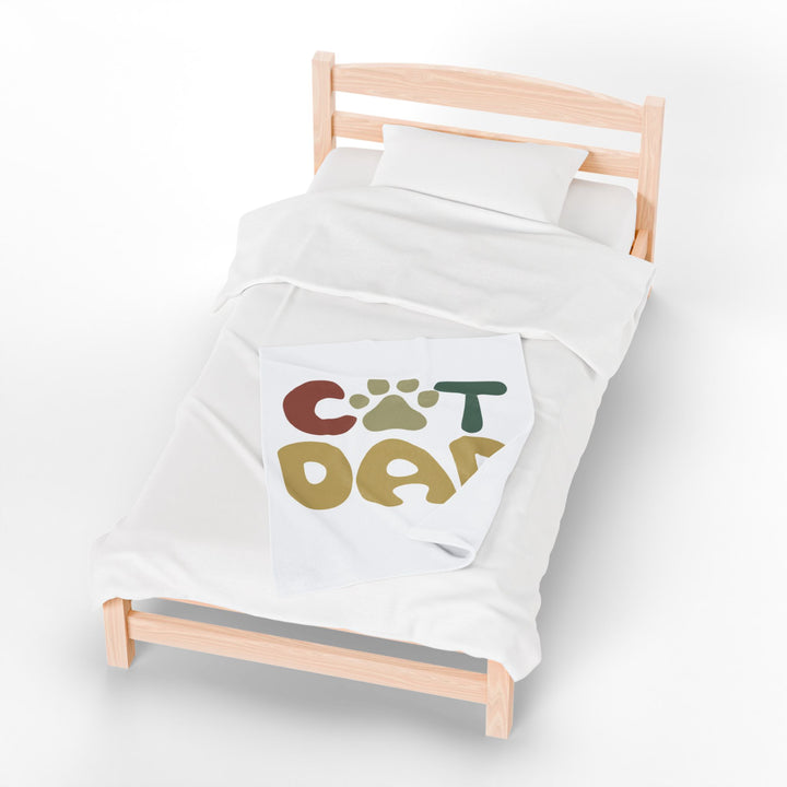 Cat Dad Plush Blanket