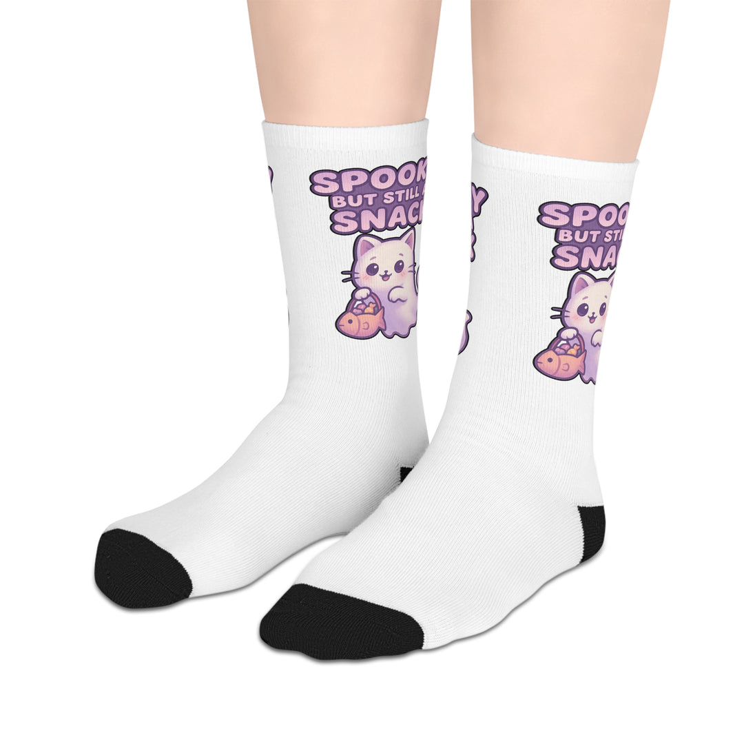 Spooky Cat Snack Socks