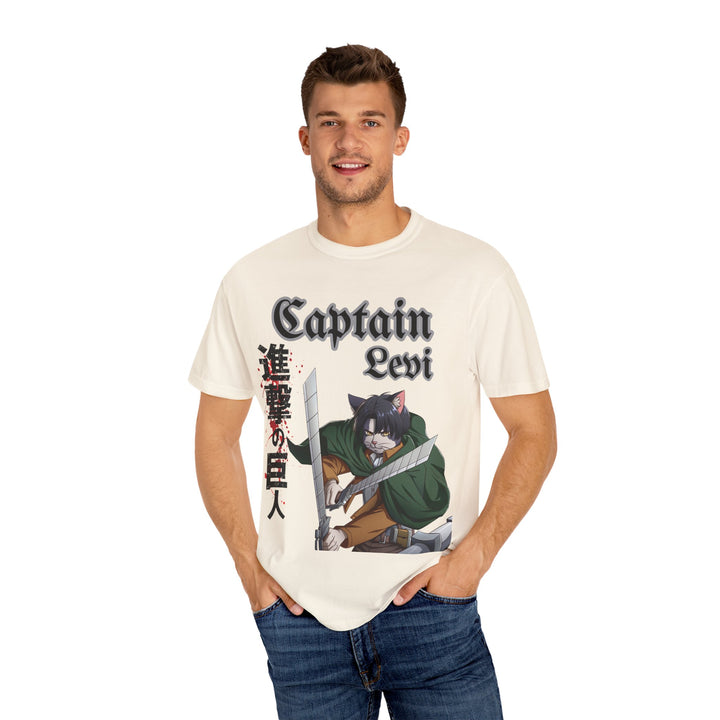 Captain Levi Anime Cat T-Shirt