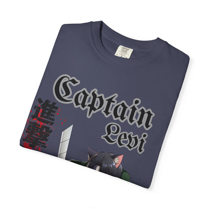 Captain Levi Anime Cat T-Shirt