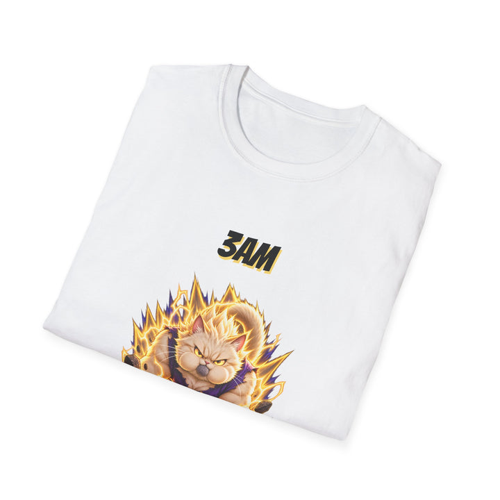 Power-Up Hairball Cat T-Shirt