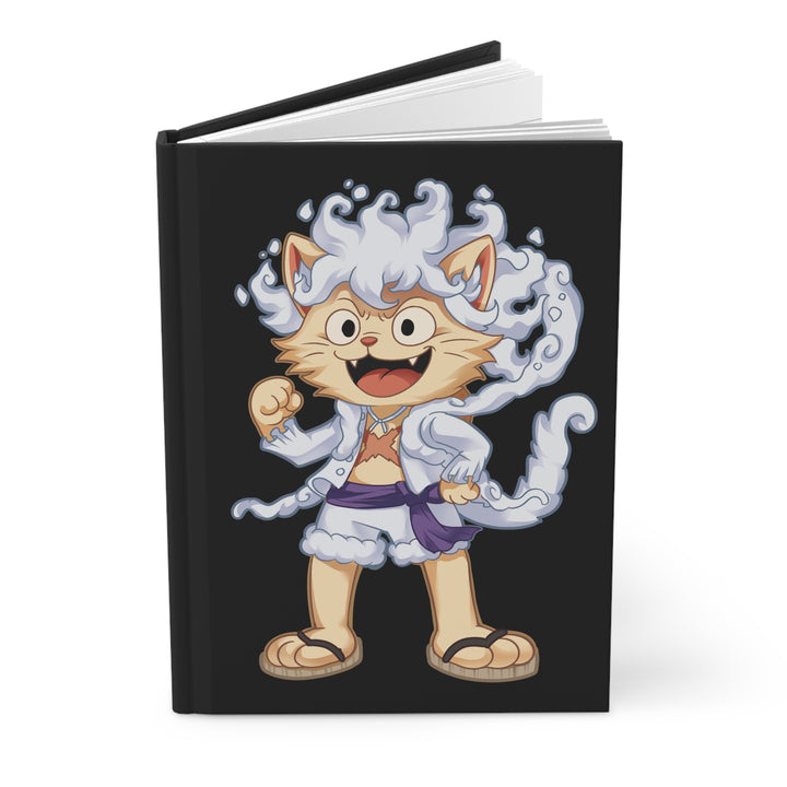Cute Cat Character Hardcover Journal, Pet Lover Gift, Anime Journal, Student Diary, Cartoon Notebook, Unique Sketchbook