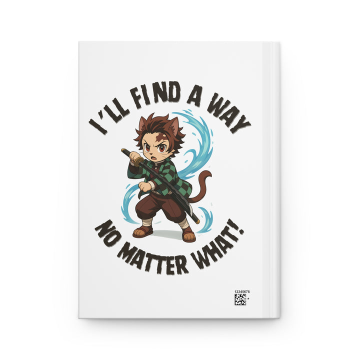 Inspirational Hardcover Journal for Anime Lovers, Creative Writing, Sketching, Journaling, Gift for Students, Motivational Quotes