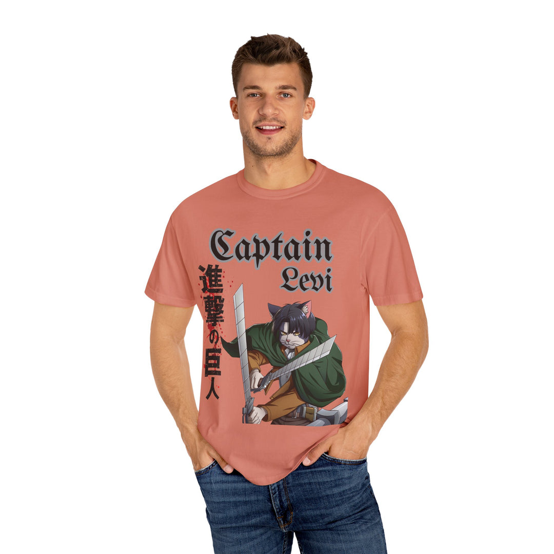 Captain Levi Anime Cat T-Shirt