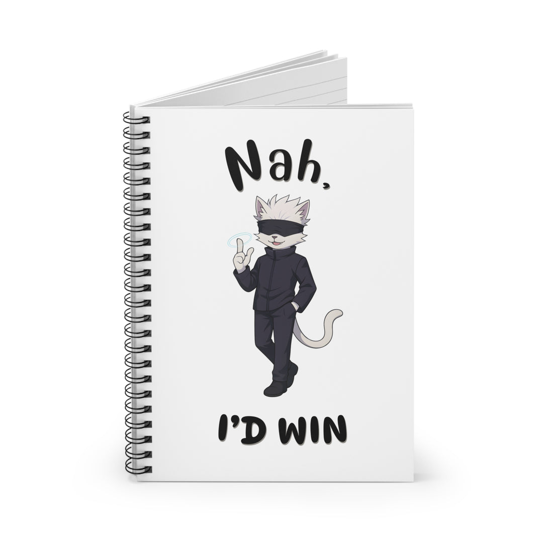 Whimsical Cat Spiral Notebook - Fun, Ruled Lines for Students, Gift for Cat Lovers, Office Supplies, Journaling
