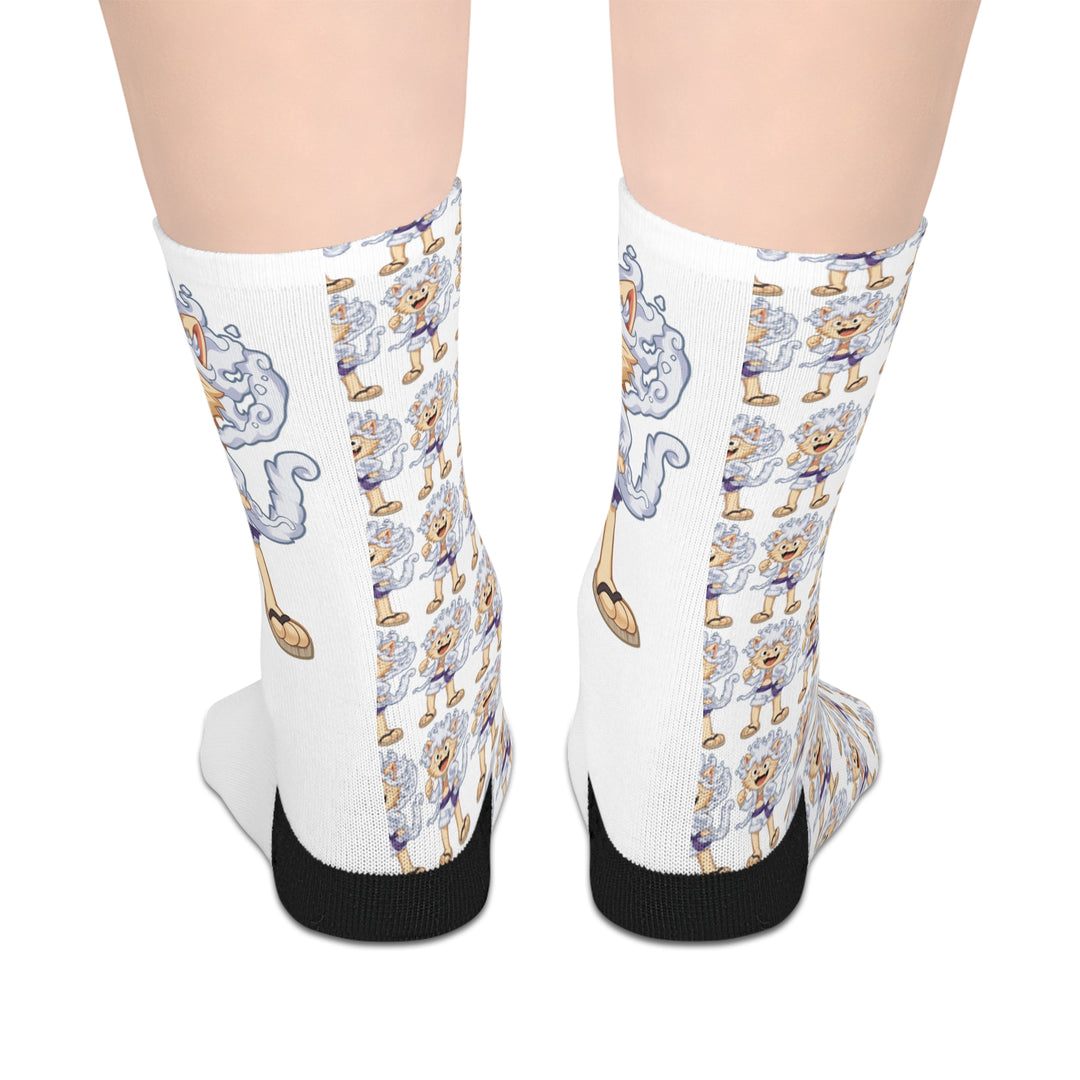 Luffy Cat Mid-Length Socks