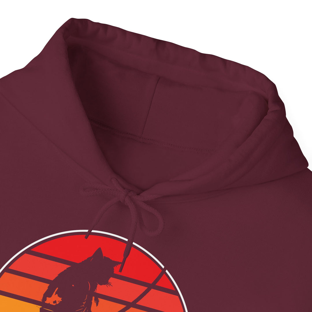 Samurai Cat Sunset Hoodie