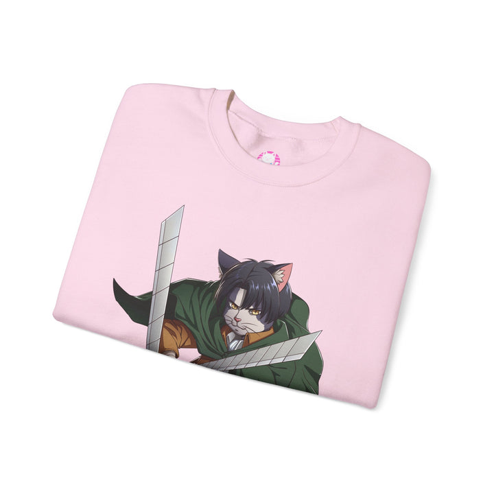 Anime-Inspired Cat Warrior Crewneck Sweatshirt, Cozy Unisex Sweatshirt, Gift for Anime Lovers, Perfect for Fall and Winter, Cute [...]