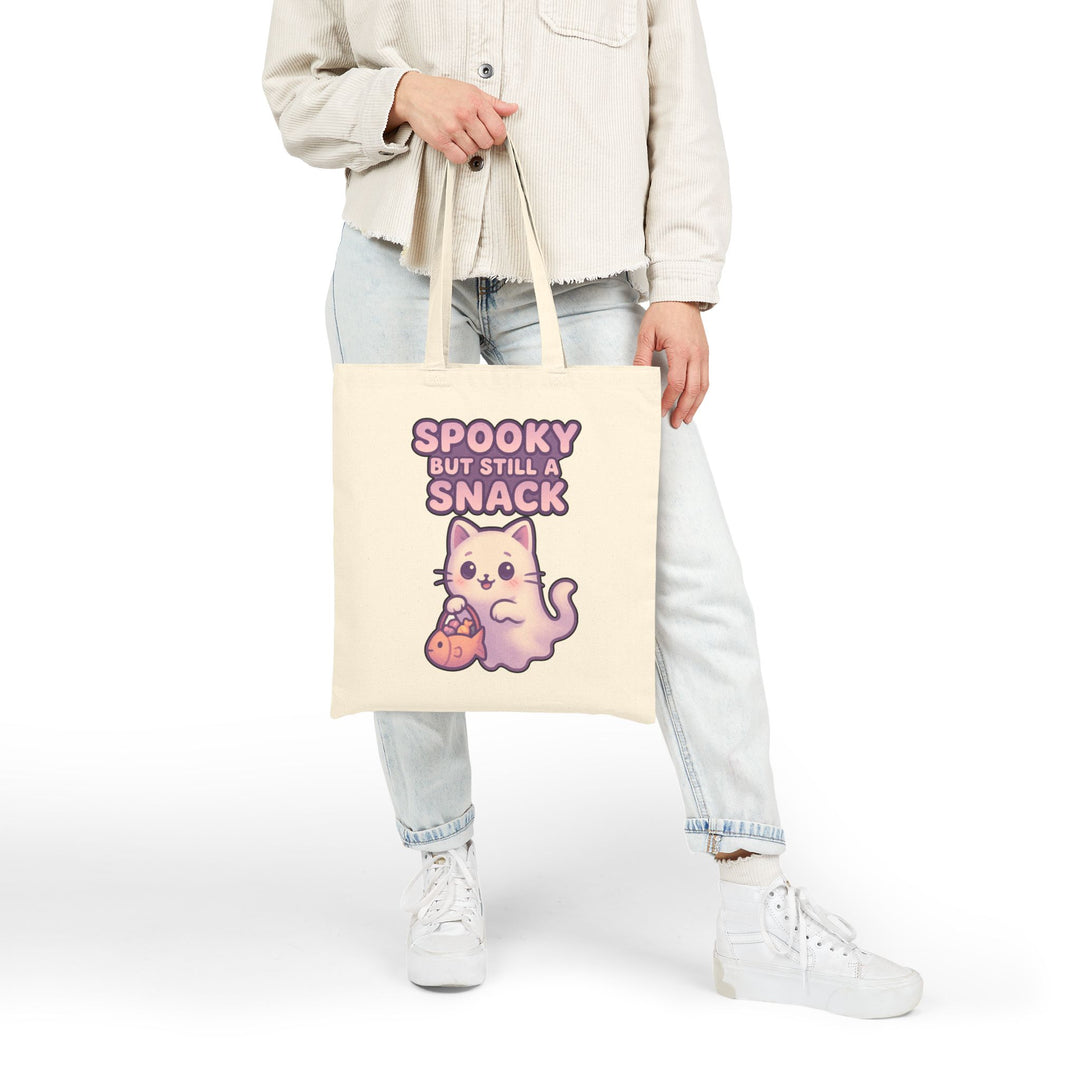 Spooky Snack Cat Tote Bag