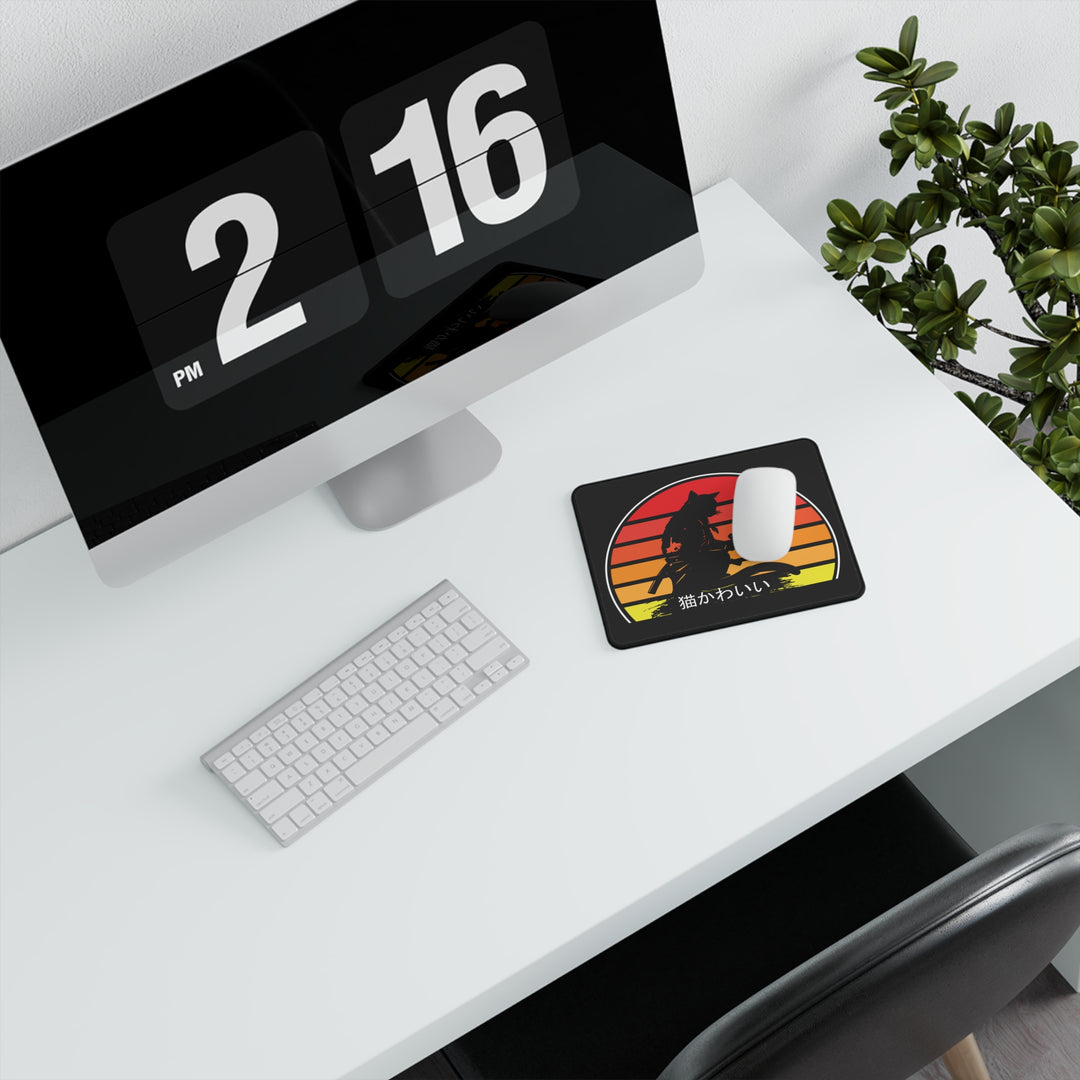 Non-Slip Gaming Mouse Pad with Cool Cat Design, Perfect for Gamers, Office Decor, Gift for Cat Lovers, Desk Accessories