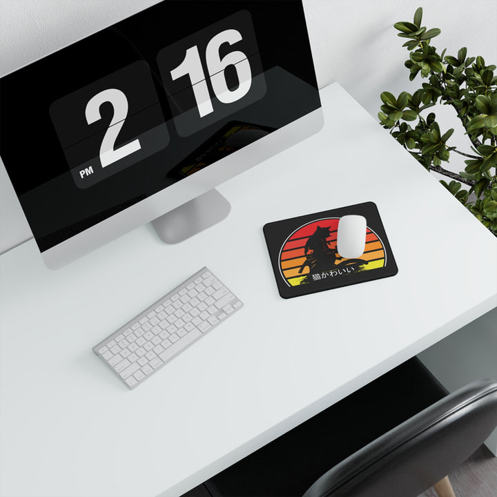 Non-Slip Gaming Mouse Pad with Cool Cat Design, Perfect for Gamers, Office Decor, Gift for Cat Lovers, Desk Accessories