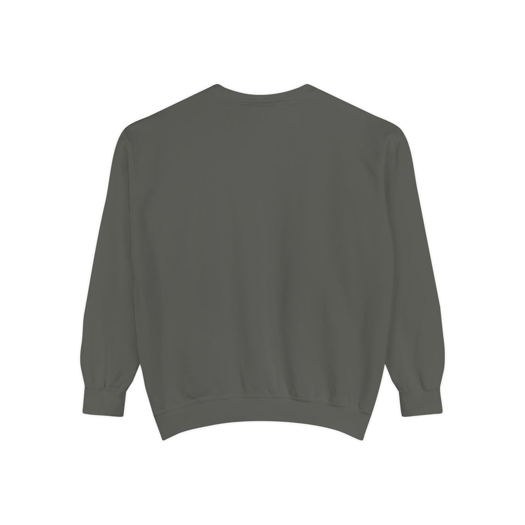 Sunset Samurai Sweatshirt | Cozy Unisex Garment-Dyed Pullover, Gift for Anime Lovers, Japanese Aesthetic Apparel, Fall Fashion, Casual Wear