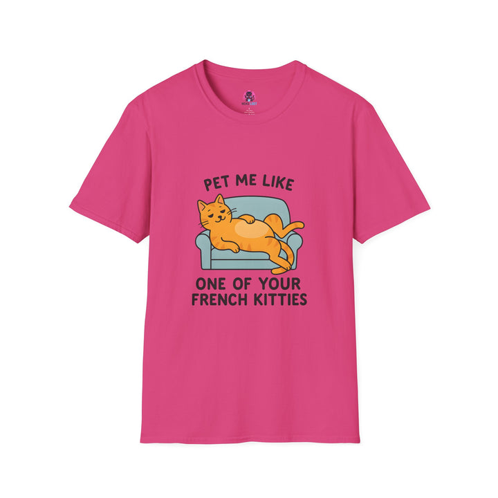 Pet Me Funny French Cat T-Shirt