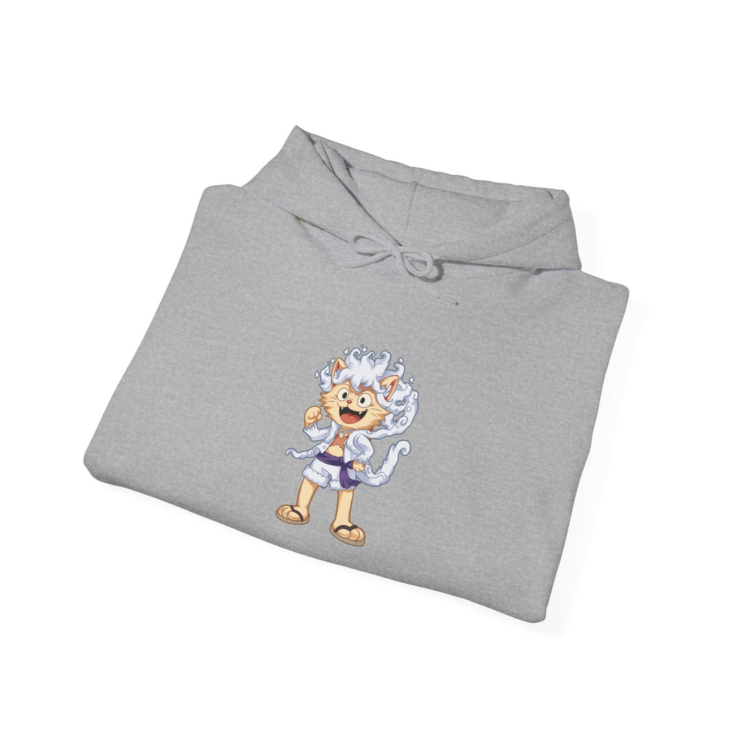 Anime Cat Luffy Gear 5 Hoody