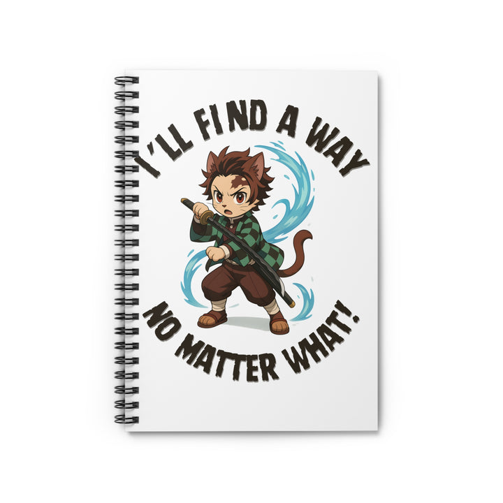 Anime Inspiration Notebook - Motivational Spiral Journal, Perfect for Students, Gift for Creatives, School Supplies, Writing Journal