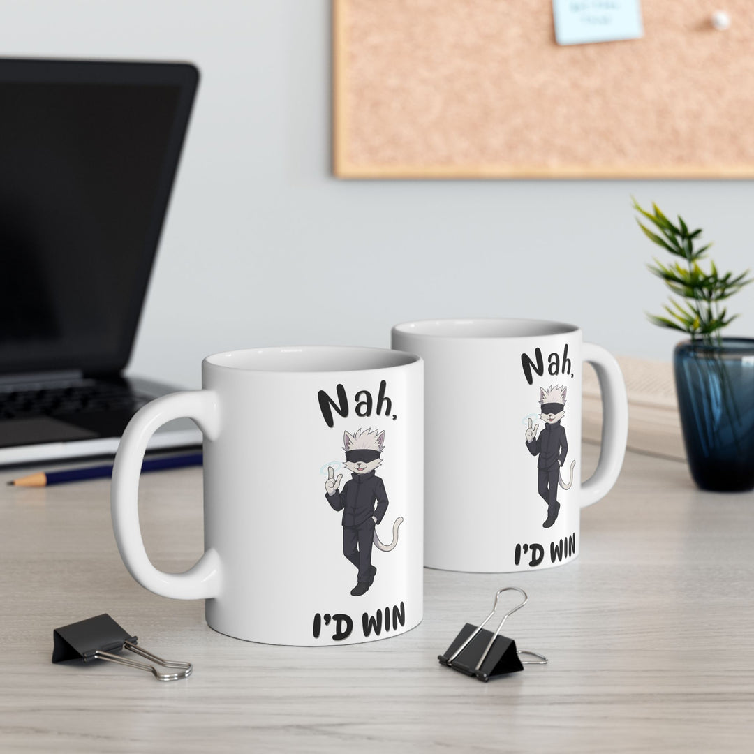 Funny Cat Themed Ceramic Mug - Perfect Gift for Cat Lovers, Coffee Lovers, Pet Parents, Birthday, and Holidays