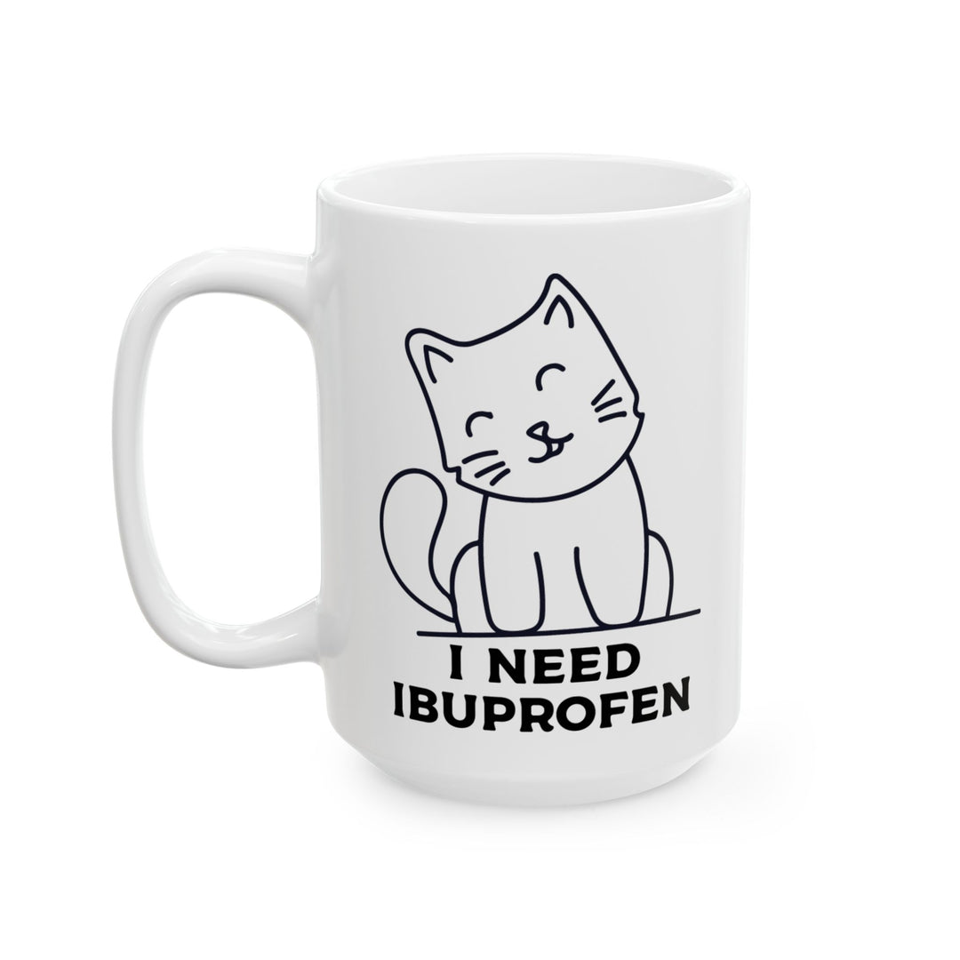 Funny Cat Ceramic Coffee Mug - 11oz & 15oz, Gift for Pet Lovers, Humorous Mug, Cute Cat Lover Decor, Perfect Birthday Present