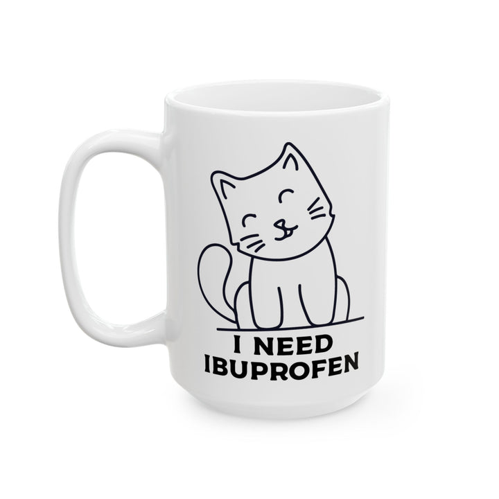 Funny Cat Ceramic Coffee Mug - 11oz & 15oz, Gift for Pet Lovers, Humorous Mug, Cute Cat Lover Decor, Perfect Birthday Present