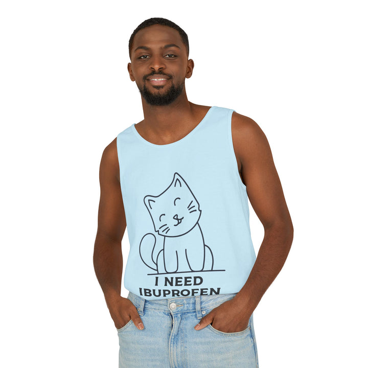 Funny Cat Tank Top, Summer Tee, Gifts for Cat Lovers, Cute Animal Apparel, Relaxing Casual Wear, Women's Funny Shirt
