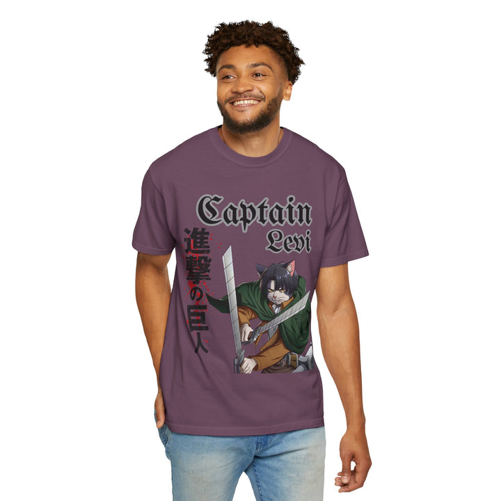 Captain Levi Anime Cat T-Shirt