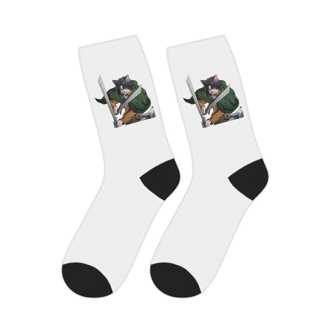 Levi Cat Mid-Length Socks