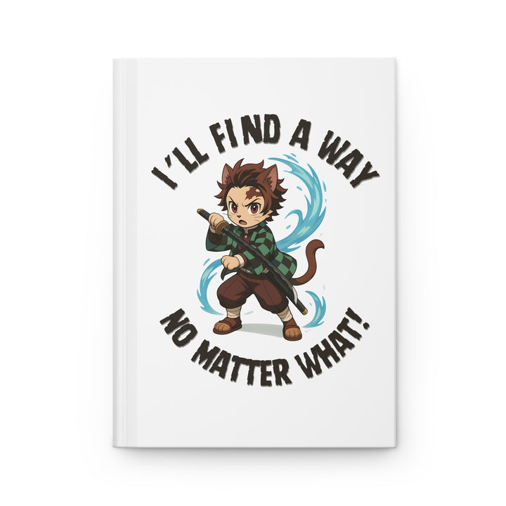 Inspirational Hardcover Journal for Anime Lovers, Creative Writing, Sketching, Journaling, Gift for Students, Motivational Quotes