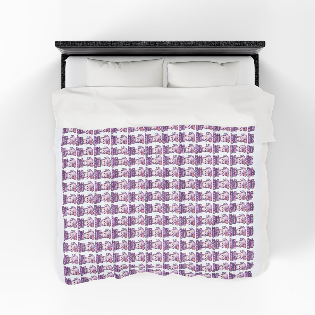 Cozy Velveteen Plush Blanket - Perfect Gift for Cuddly Nights, Home Decor, Baby Shower, Relaxation, and Cozy Evenings