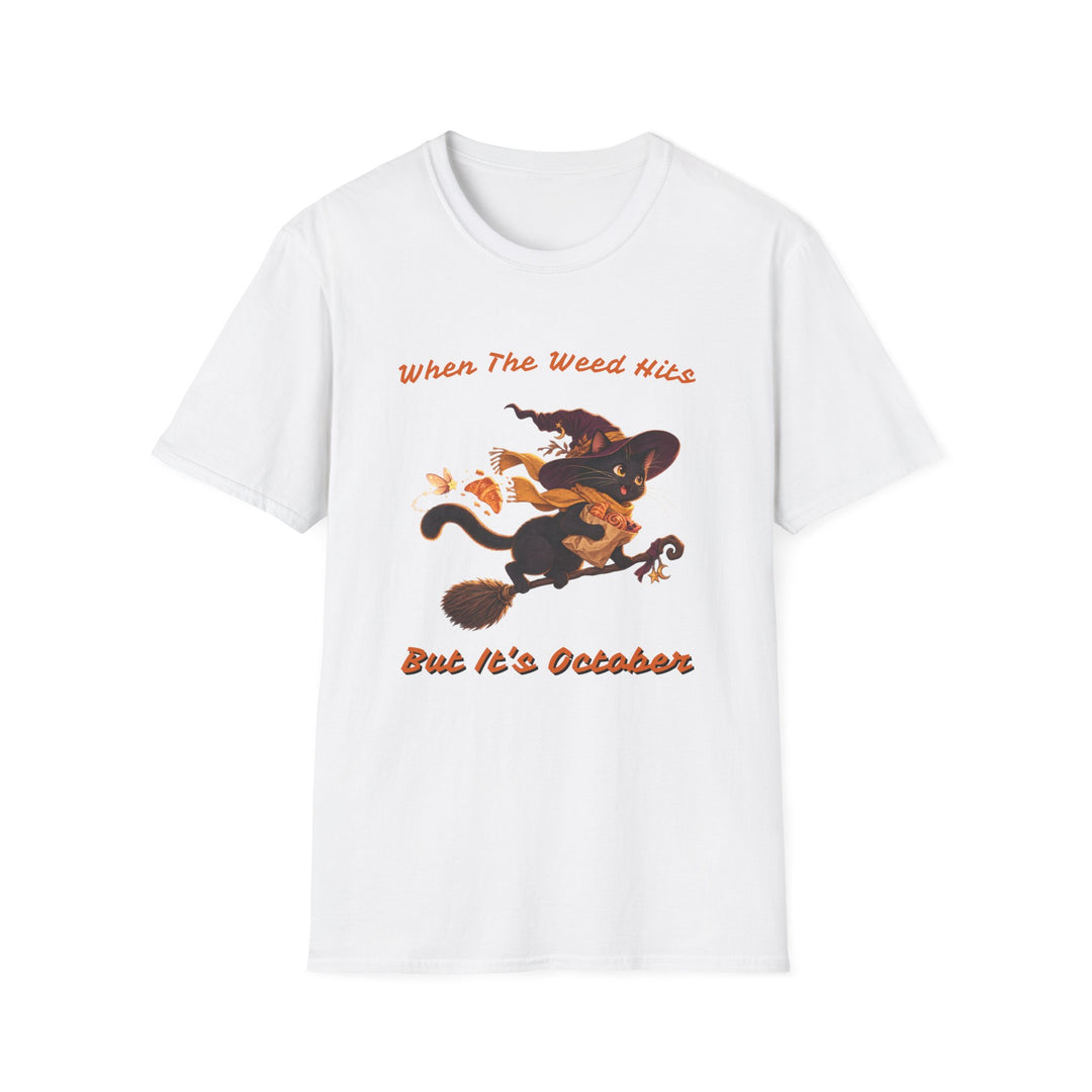 Cozy Witch Delivery Cat T-Shirt