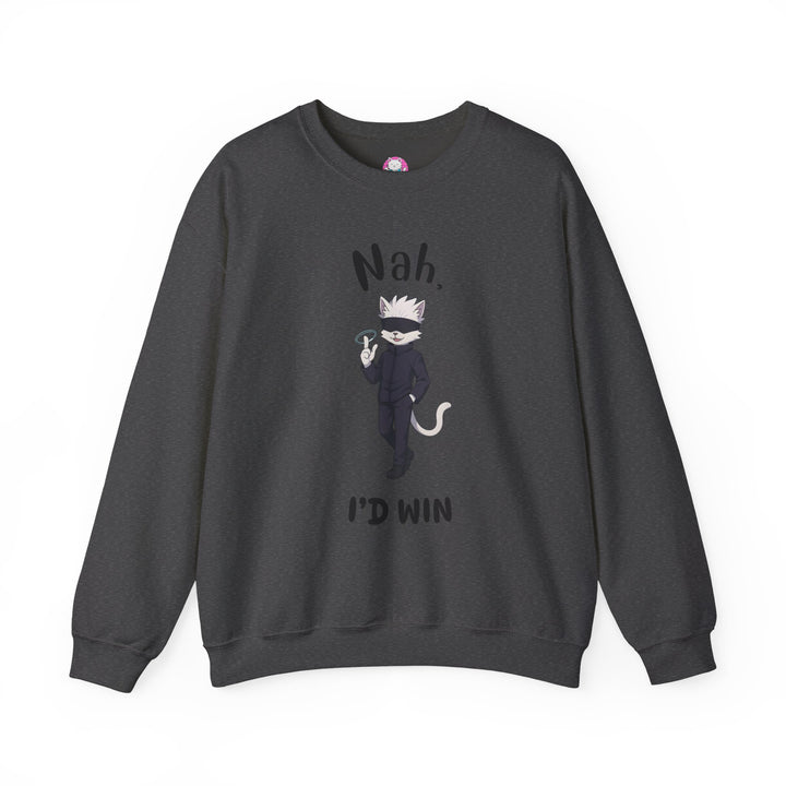 Cool Cat Sweatshirt, Funny Sweatshirt, Gift for Cat Lovers, Casual Outfit, Unisex Crewneck Sweatshirt, Unique Design