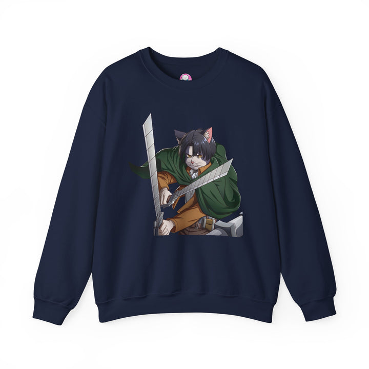 Anime-Inspired Cat Warrior Crewneck Sweatshirt, Cozy Unisex Sweatshirt, Gift for Anime Lovers, Perfect for Fall and Winter, Cute [...]