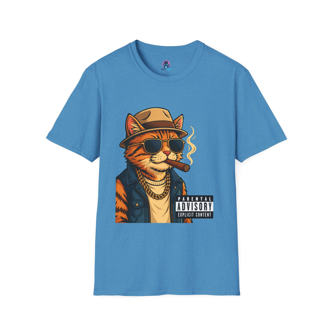 Parental Advisory Cat Funny T-Shirt