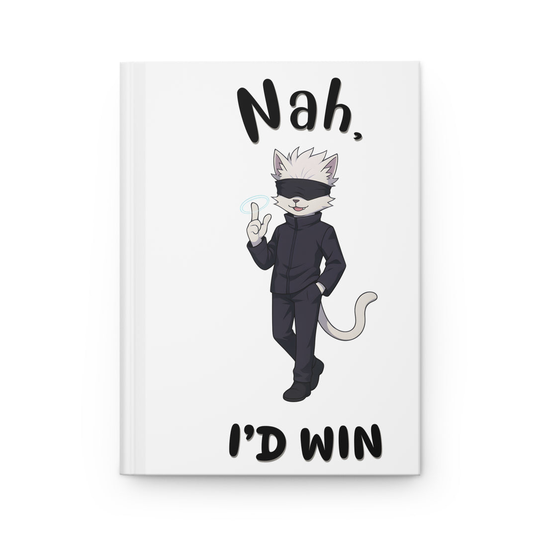 Playful Cat Hardcover Journal - Gift for Cat Lovers, Writing Notebook, Cute Journal, Fun Cat Design, Creative Planner