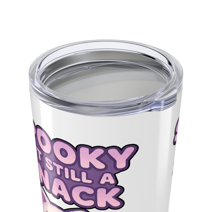 Spooky Snack Cat Tumbler, Fun Travel Mug, Halloween Party Gift, Cute Drinkware, Pet Lover Accessories