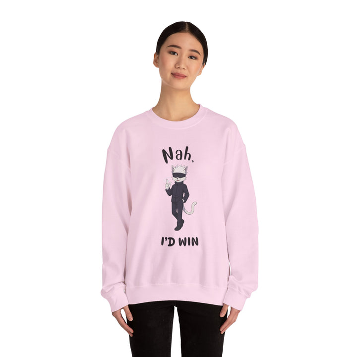 Cool Cat Sweatshirt, Funny Sweatshirt, Gift for Cat Lovers, Casual Outfit, Unisex Crewneck Sweatshirt, Unique Design