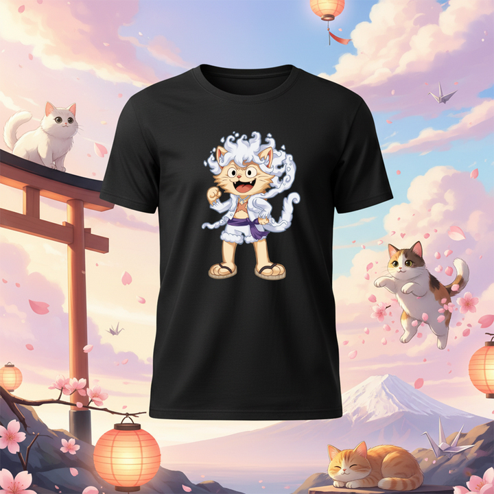 Gear 5 Anime inspired Cat T-Shirt