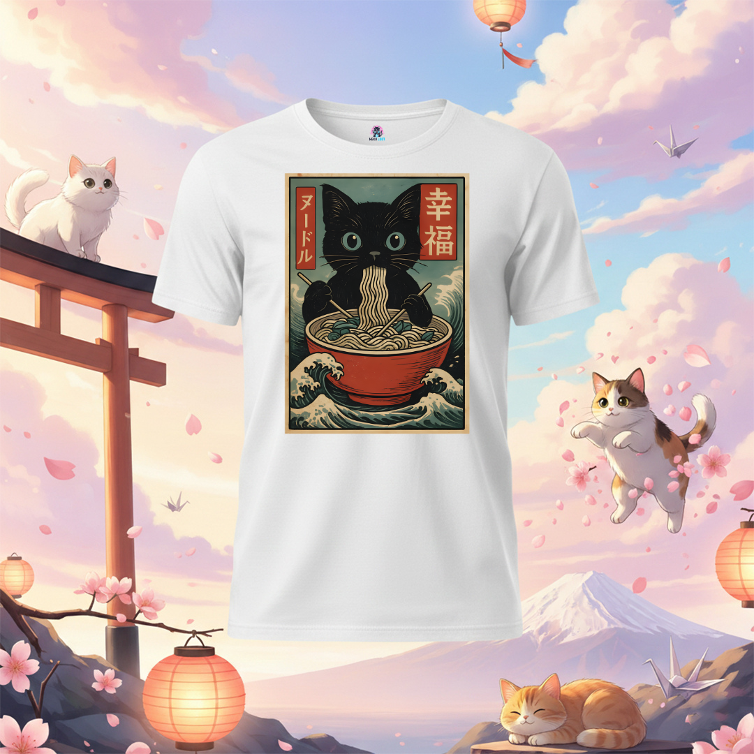 Vintage Cat Ramen T-Shirt
