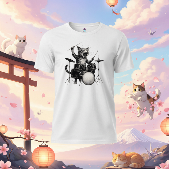 Groovy Cat Drummer T-Shirt